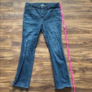 Seven7 Women's Dark Blue Stretch Bootcut Jeans